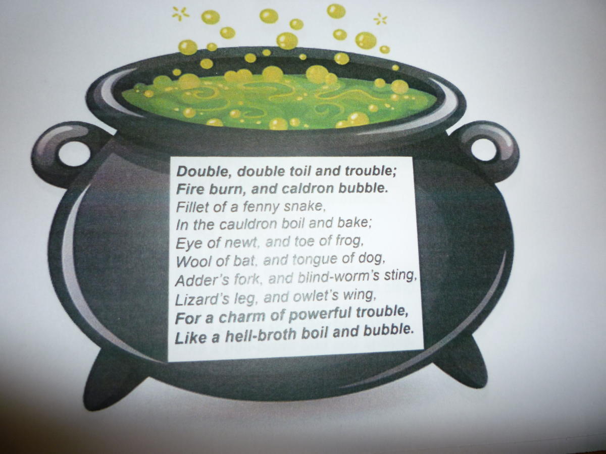 O que significa Double, double toil and trouble, fire burn, and cauldron  bubble? - Pergunta sobre a Inglês (EUA)